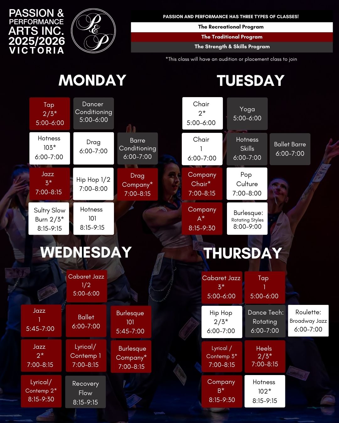 adult dance classes victoria, victoria dance classes, adult ballet classes victoria, passion and performance victoria, burlesque victoria