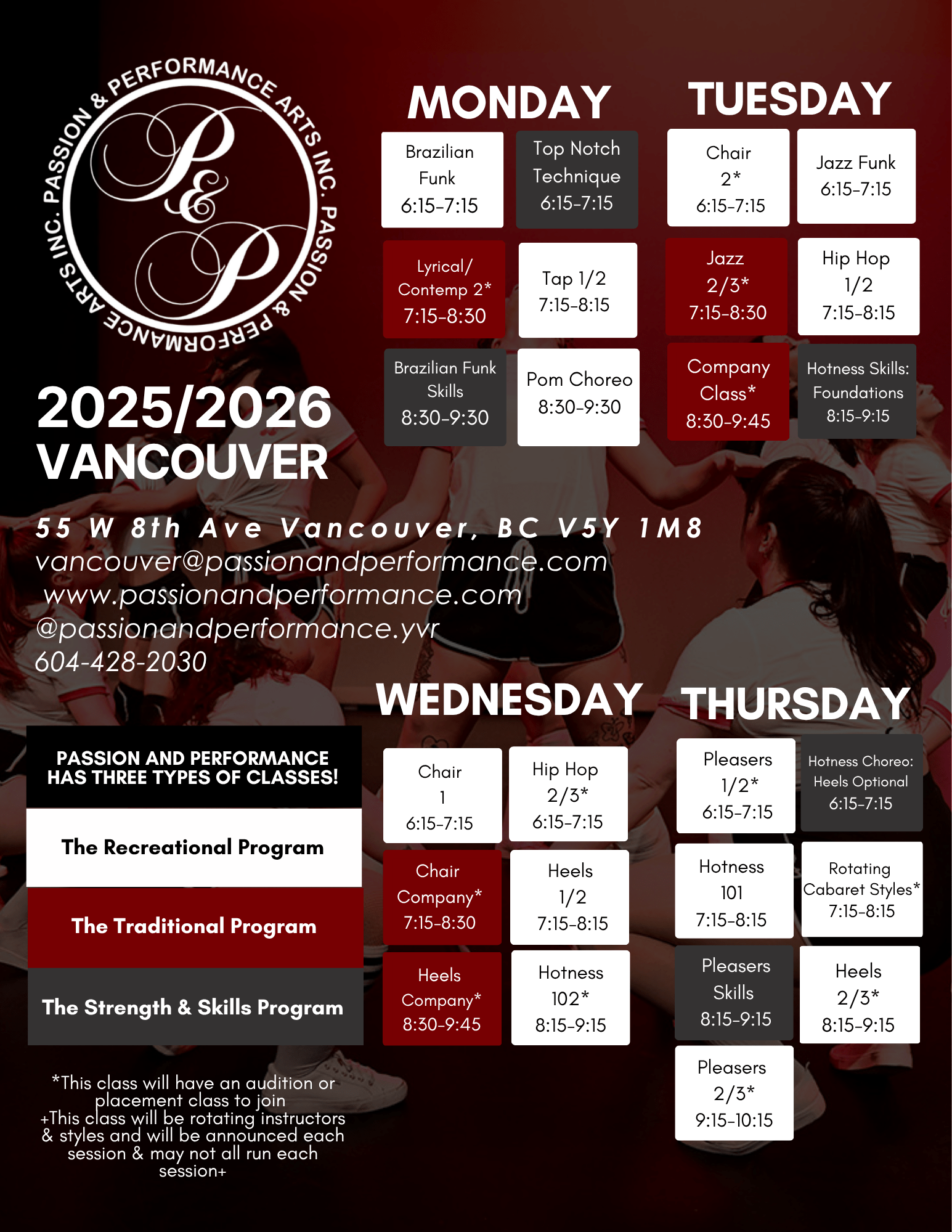session 2 schedule fixed